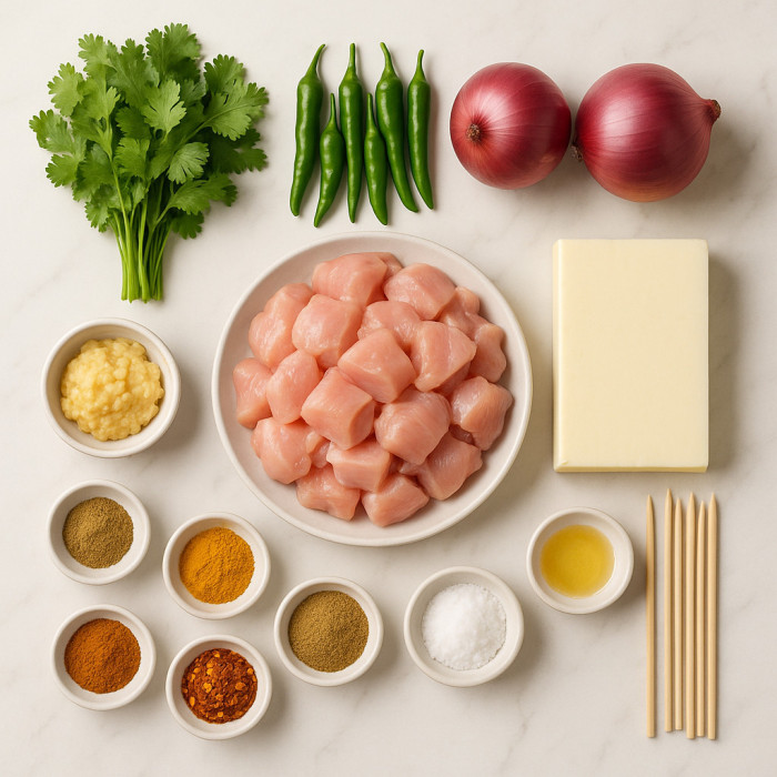 Skewered Chicken and Cheese Delights ingredients