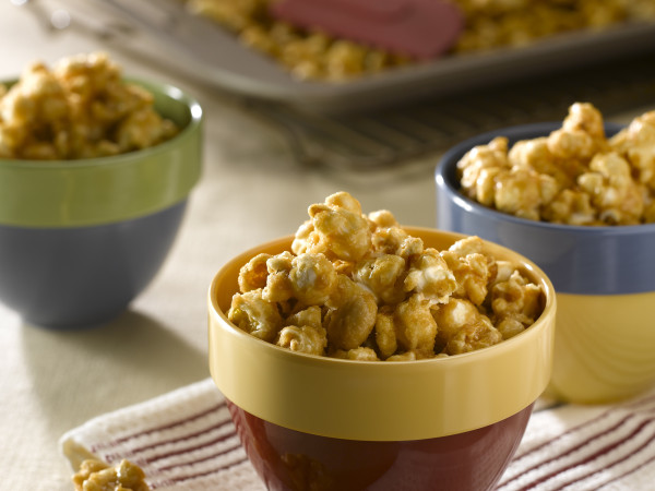 Baked Caramel Corn with a Crunch