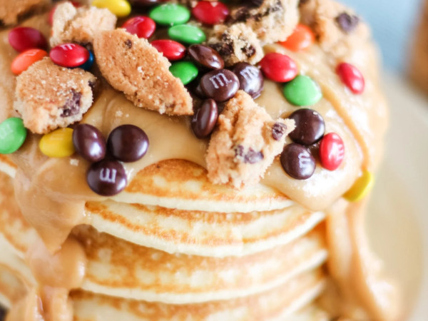 Cookie Monster Pancakes