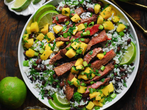 Thai Mango Salad with Flank Steak