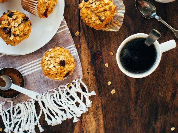 Simple Carrot Oat Muffins in Just One Bowl