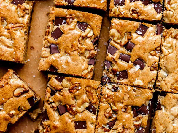 Sinful Nutty Blondies
