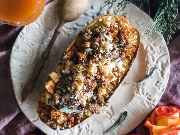 Apple-Cinnamon Flavored Spaghetti Squash