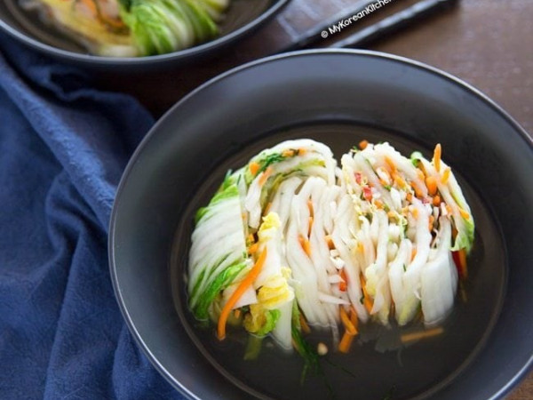 Non-Spicy White Kimchi from Korea: Baek Kimchi