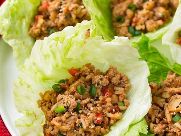 Slow-Cooked Chicken Lettuce Wraps