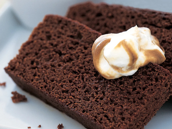 Decadent Dark Gingerbread and Maple Whipped Cream