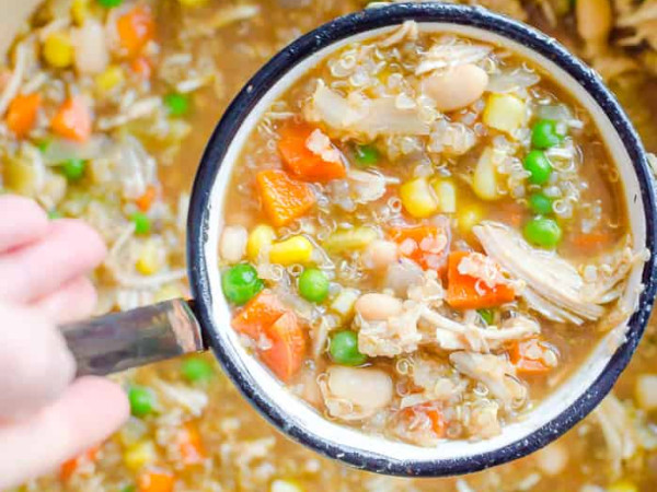 Easy Chicken and Quinoa Soup Made in the Instant Pot®
