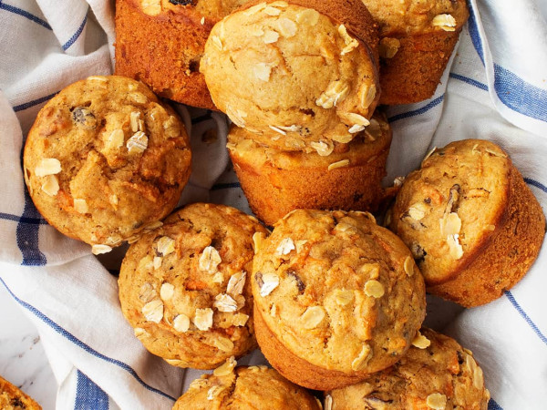 Tasty Whole Wheat Muffins Packed with Orange and Carrot