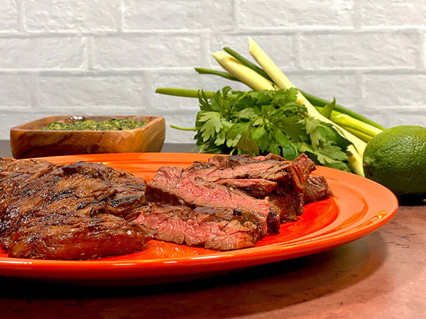 Grilled Skirt Steak with a Stout Twist