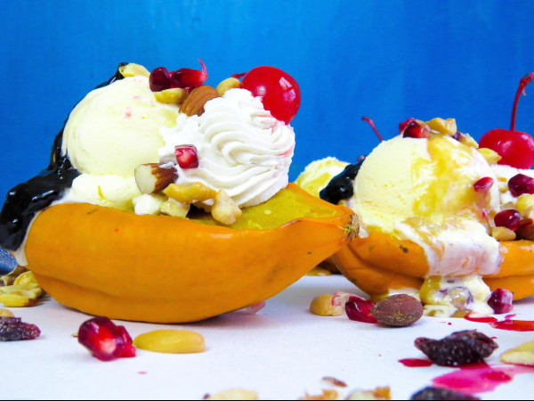 Acorn Squash Ice Cream Delight
