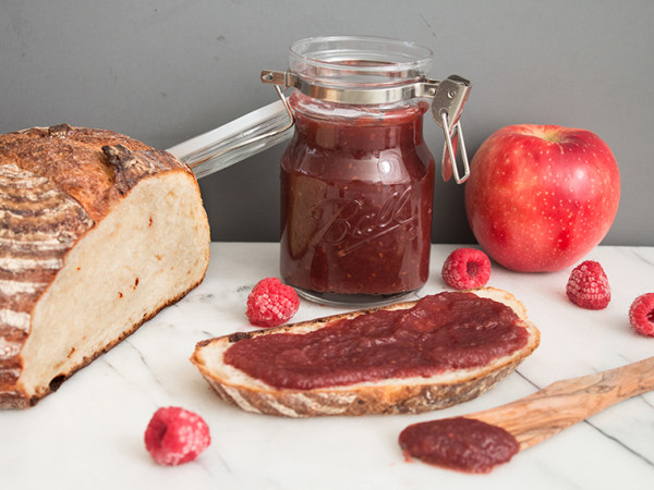 Slow Cooker Apple-Raspberry Compote