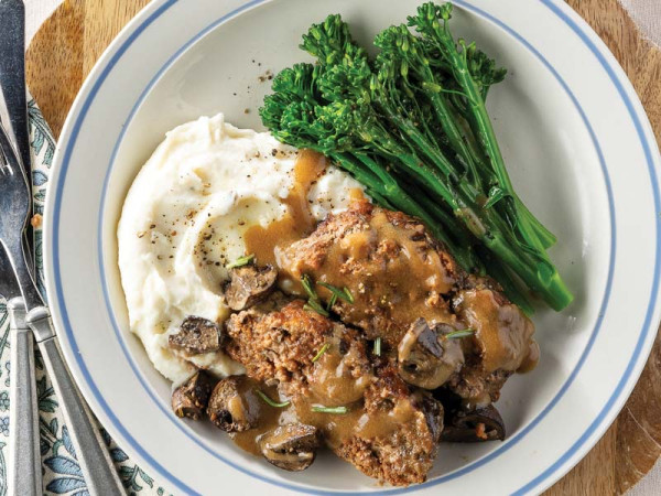 Savory Meatloaf with Mushroom and Glaze