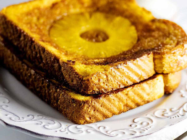 French Toast with Pineapple Sage and Challah