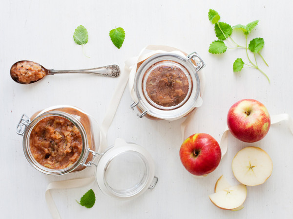 Apple and Persimmon Compote with a Ginger Twist