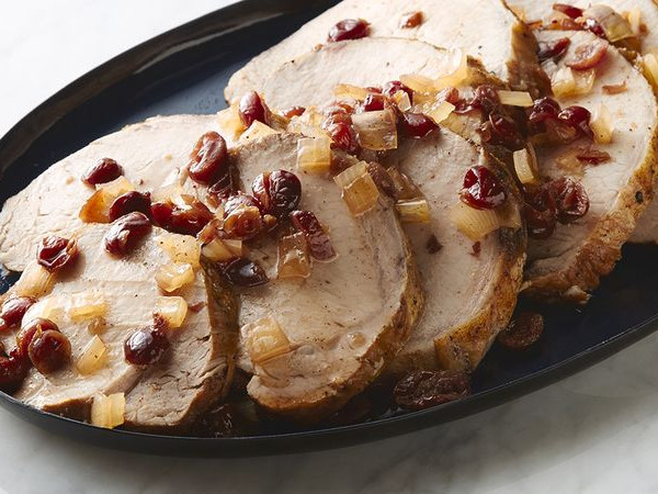 Cranberry Fig Pork Roast in the Slow Cooker