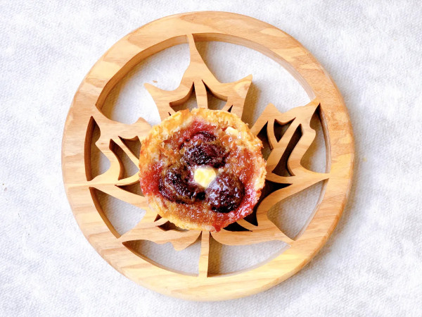 Butter Tarts with Toffee and Cherries