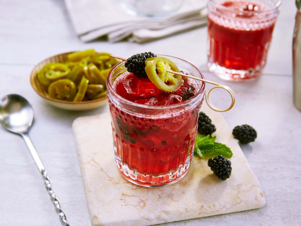 Blackberry Pie with a Kick of Jalapeno