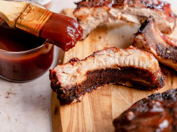 Barbecue Ribs Cooked Low and Slow