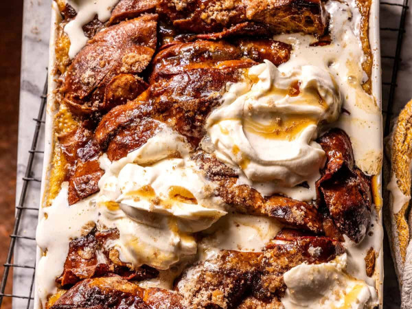 French Toast with Baked Cinnamon Apples