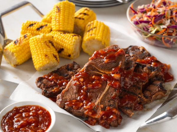 Chuck Steak Grilled with Blood Orange