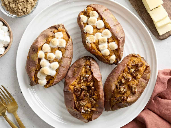 Sweet Potatoes Baked Twice