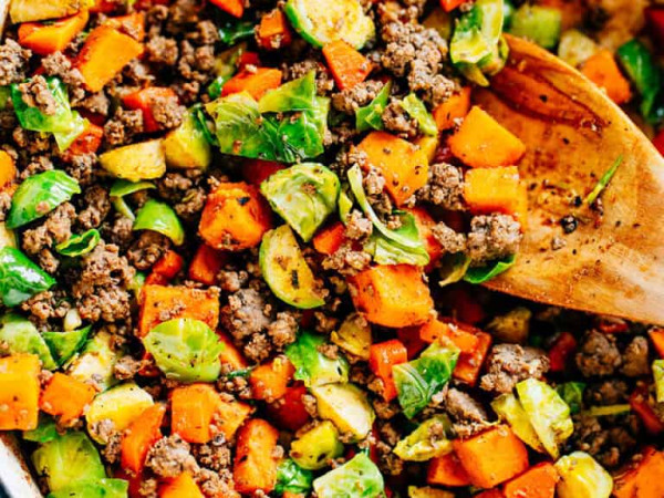 Sweet Potato and Zucchini Skillet Dish