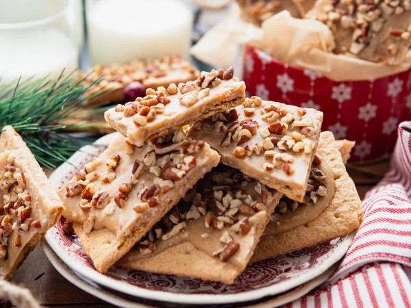 Caramel Topped Graham Crackers
