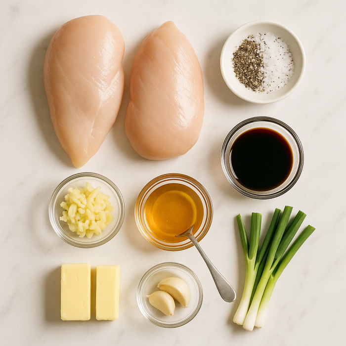 Honey garlic glazed chicken ingredients