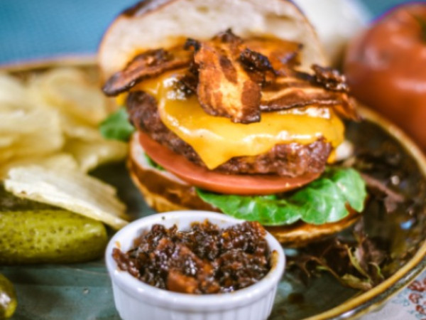 Savory Bacon Bourbon Burger Recipe