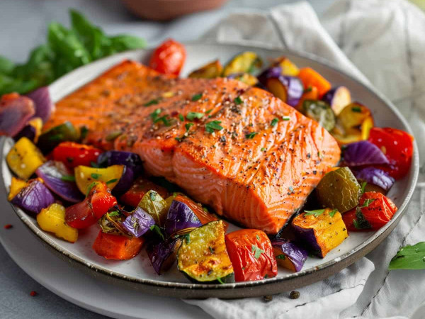 Nutritious Grilled Salmon Dish