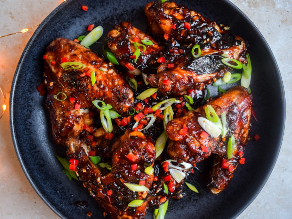 Hot and Spicy Ginger Chicken Wings