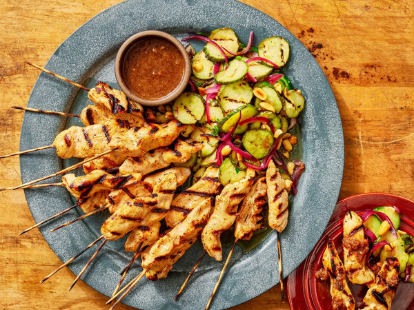 Chicken Satay Grilled Steaks