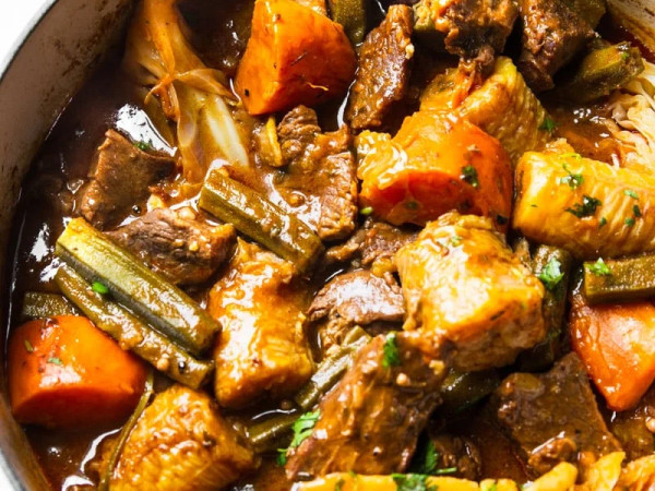 Tropical Beef Stew in the Slow Cooker