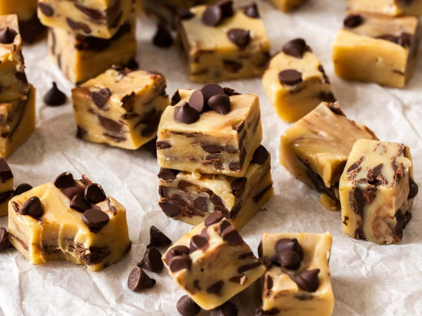 Fudge with Chocolate Chip Cookie Dough