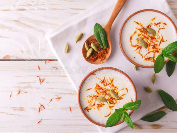 Mango Lassi with Mint and Traditional Indian Spices