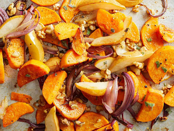 Mashed Pears with Sweet Potatoes