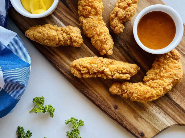 Veggie "Chicken Tenders" Made in the Air Fryer