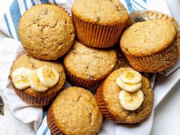 Banana Muffins with a Caribbean Twist