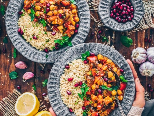 Moroccan-Inspired Stew with Chicken and Eggplant