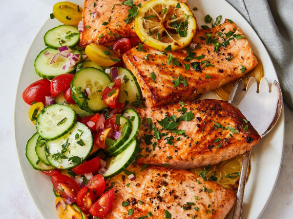 Two-Tone Salmon Dish