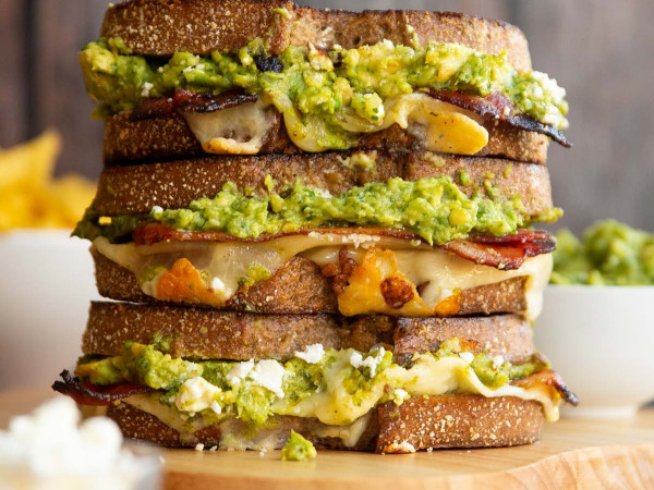 Texas Toast with Grilled Cheese and Guacamole