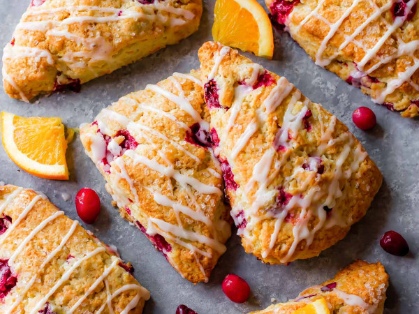 Orange-Cranberry Wheat Scones