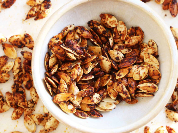 Sweet and Spicy Flavored Pumpkin Seeds