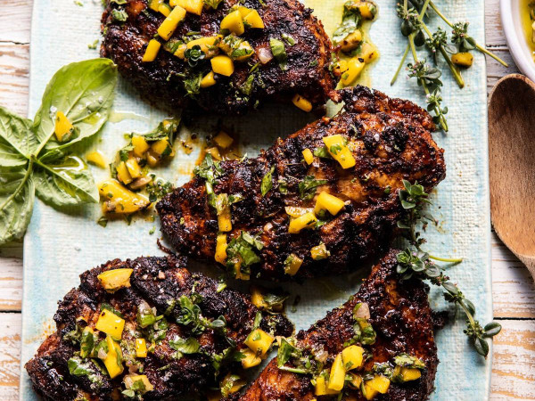 Grilled Free Range Chicken with Caribbean Flavors