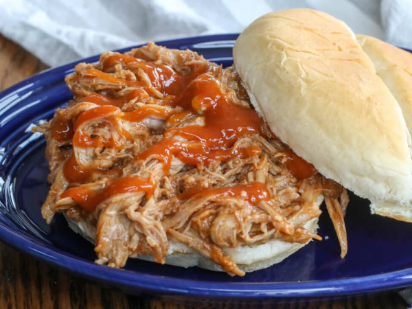 Tangy and Sweet BBQ Pulled Pork in the Slow Cooker