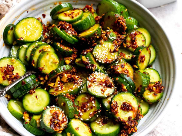 Spicy Ginger Cucumbers