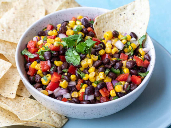 Fire-Roasted Corn and Black Bean Dip