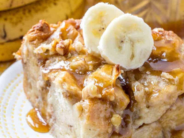 Oat and Banana Bread Pudding