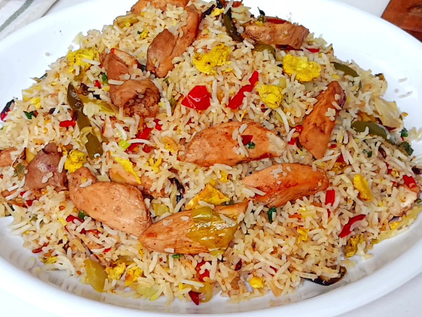 Chinese-inspired biryani dish