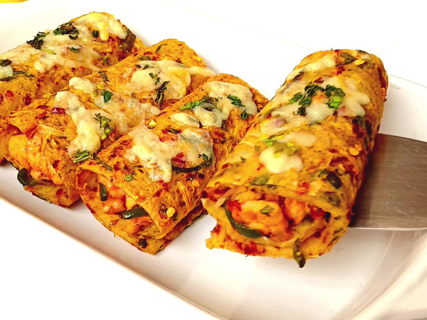 Crispy Chicken with Potato and Egg Filling